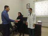 تقدیر از کارشناس بهداشت حرفه ای بیمارستان امام محمدباقر(ع) قیروکارزین